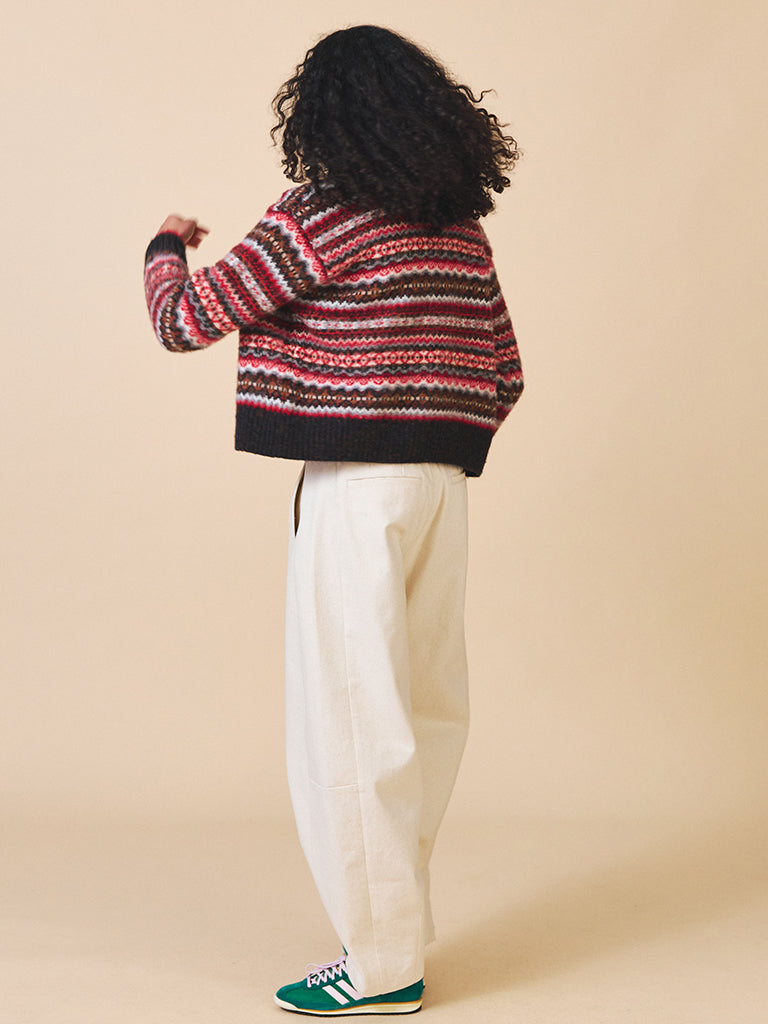 Sideline Lola Cardigan in Black Mix