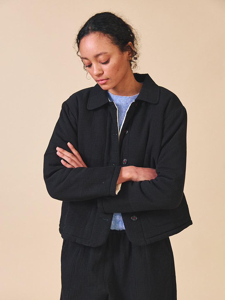 Sideline Molly Jacket in Black