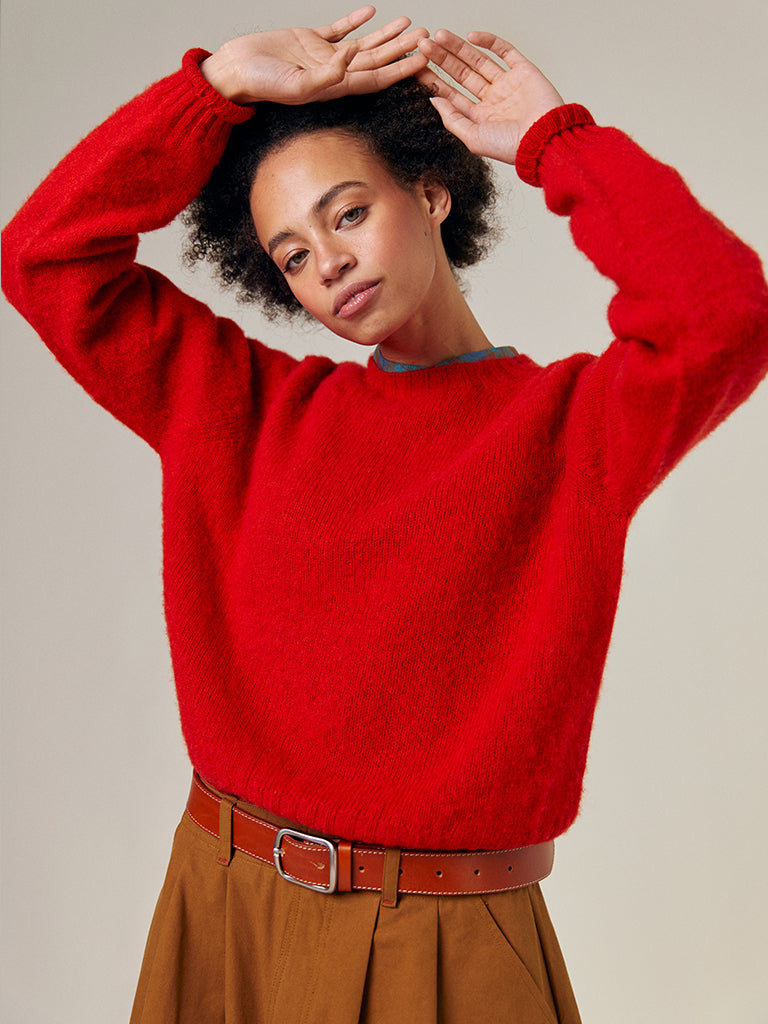 Sideline Nova Sweater in Red