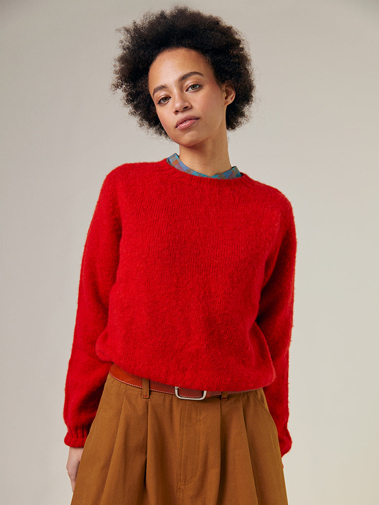 Sideline Nova Sweater in Red