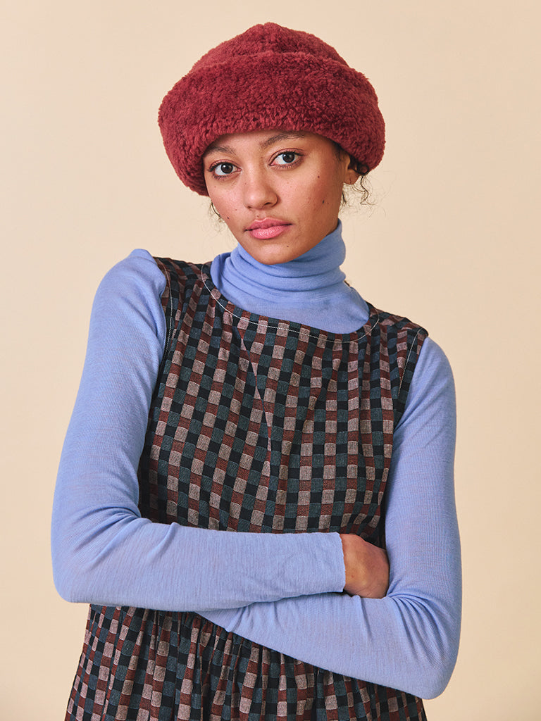 Sideline Robbie Dress in Check Pattern