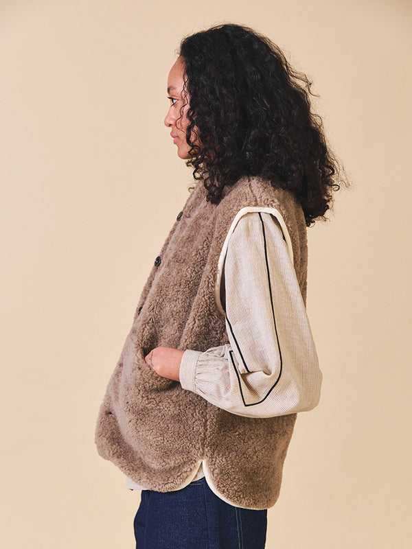 Sideline Tilda Vest in Mink