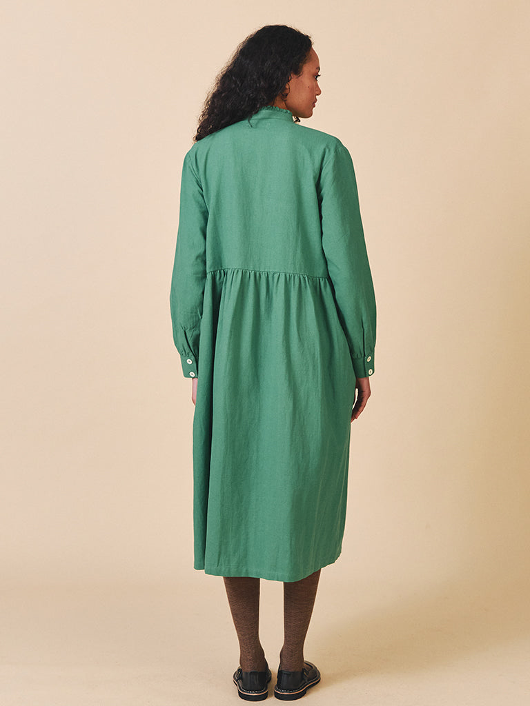 Sideline Whistle Dress in Green