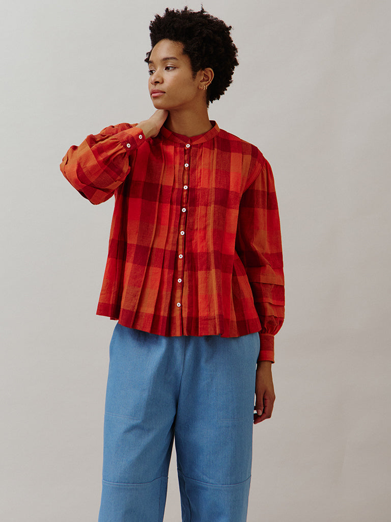 Sideline Wilf Shirt in Red Check