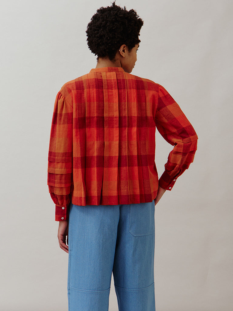 Sideline Wilf Shirt in Red Check