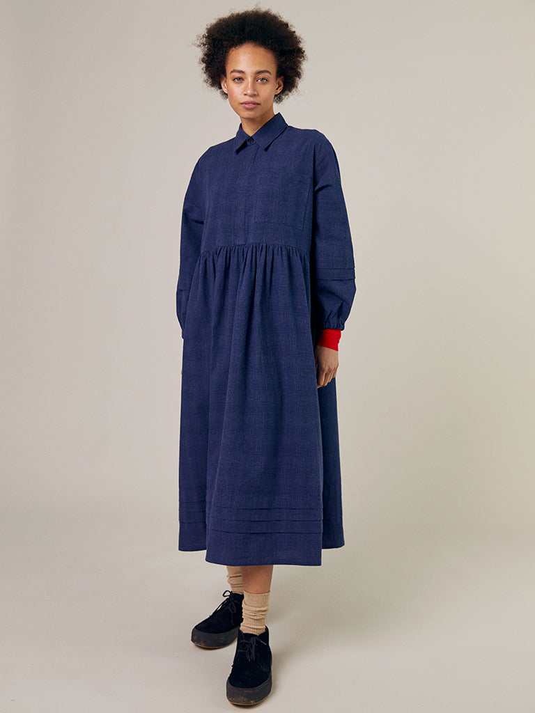 Sideline Wren Dress in Indigo