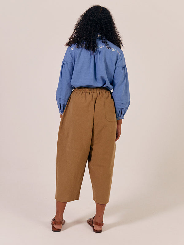 Sideline Mary Trousers in Toffee
