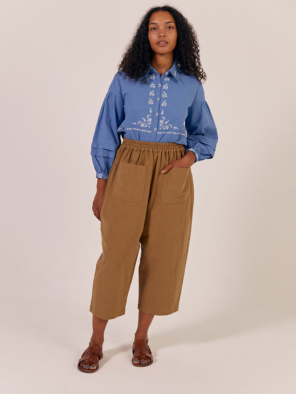 Sideline Mary Trousers in Toffee