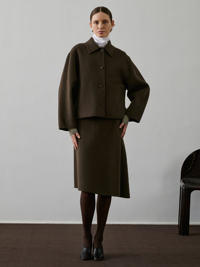 Soeur Gyoda Jacket in Khaki Brown