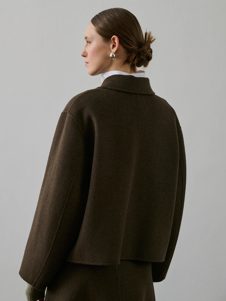 Soeur Gyoda Jacket in Khaki Brown
