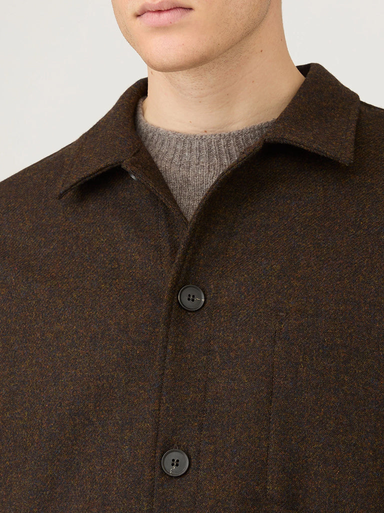 Sunspel British Wool Jacket in Truffle