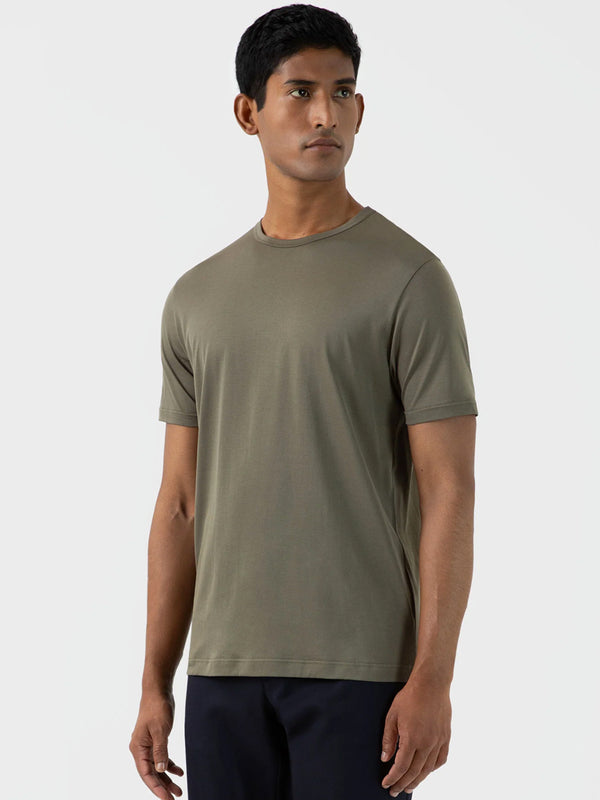 Sunspel Classic T-Shirt in Khaki