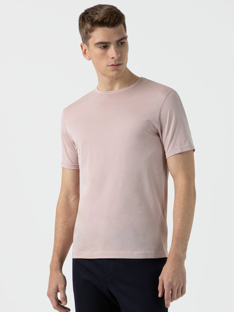 Sunspel Classic T-Shirt in Pink