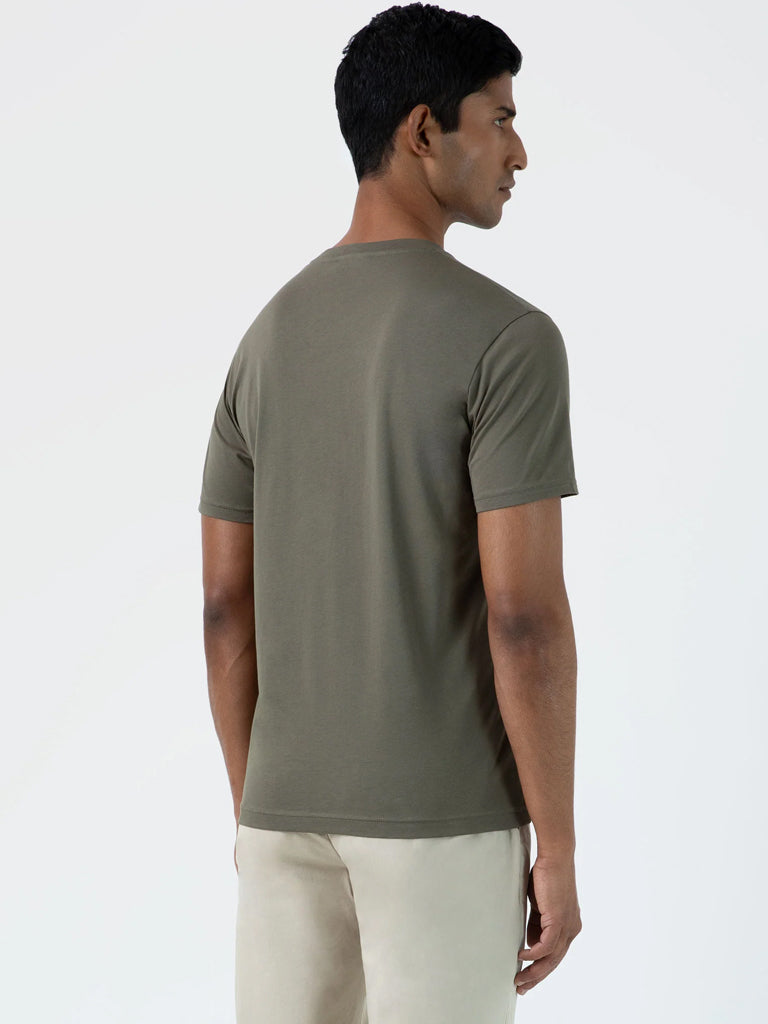 Sunspel Riviera T-Shirt in Khaki