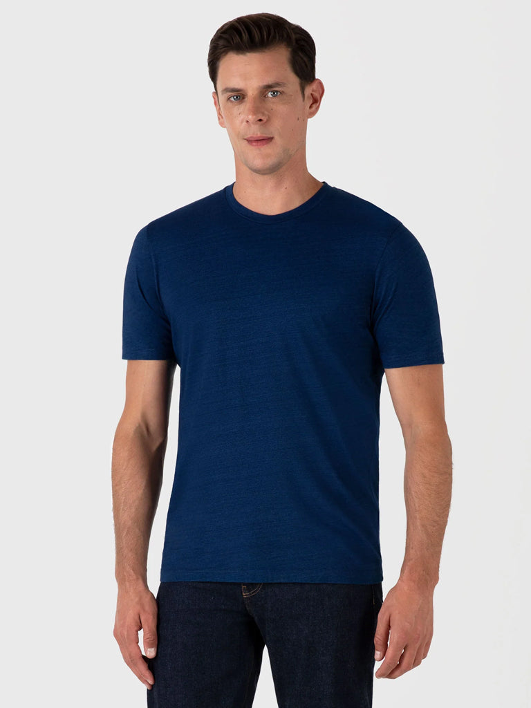 Sunspel Riviera T-Shirt in Real Indigo