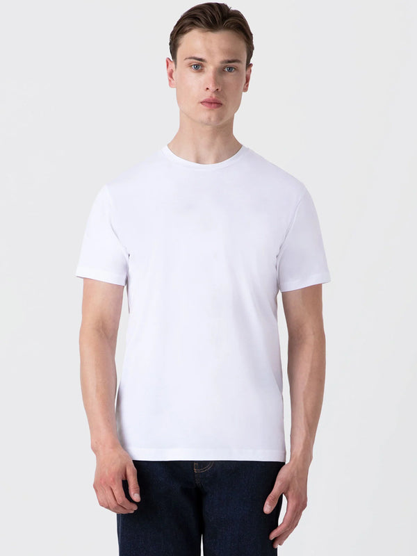 Sunspel Riviera T-Shirt in White