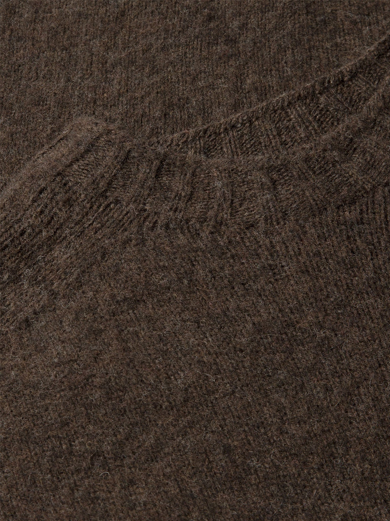 Sunspel Shetland Sweater in Bark