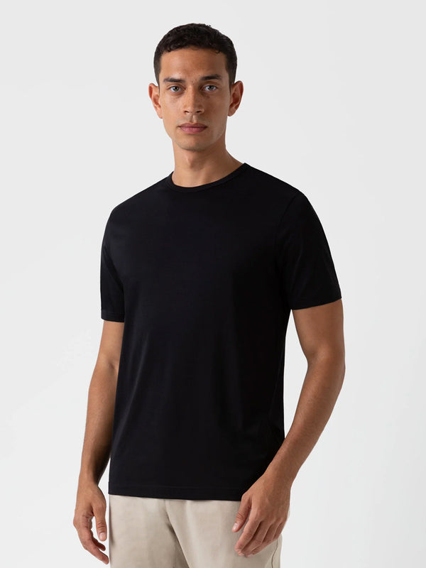 Sunspel Classic T-Shirt in Black