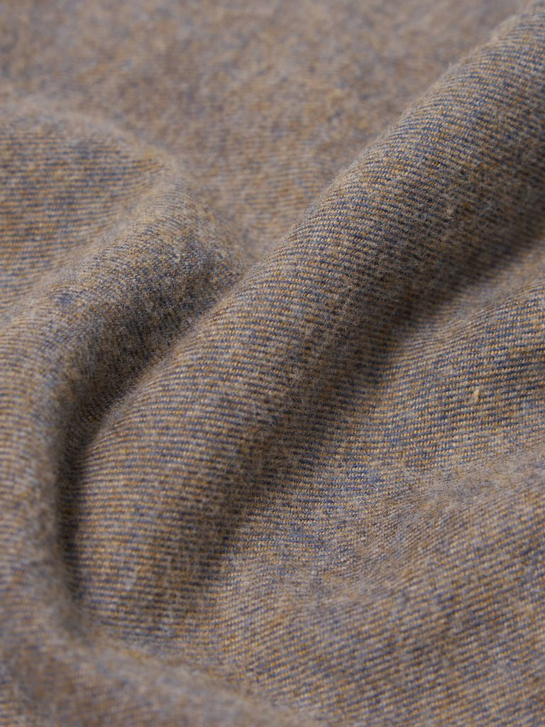 Universal Works Flannel Work Shirt in Brown