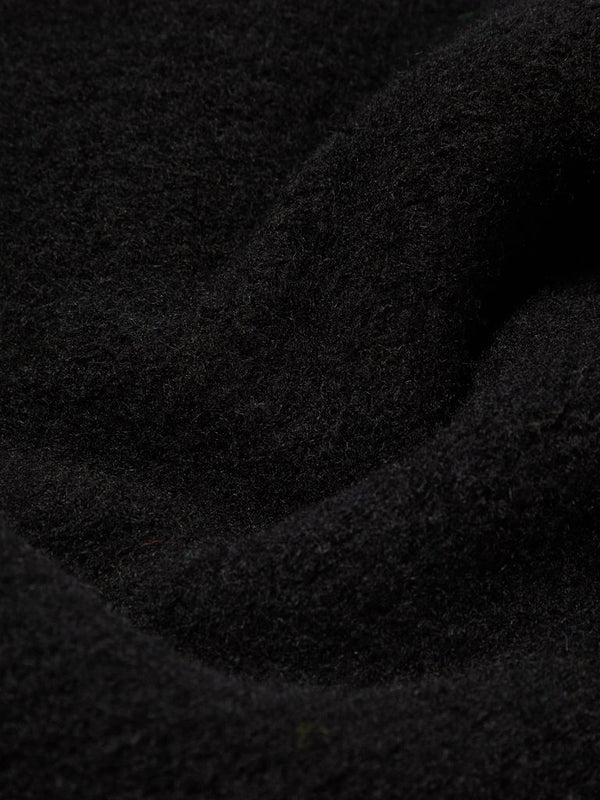 Universal Works Fleece Cardigan in Black