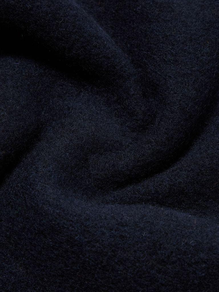 Universal Works Fleece Cardigan in Navy