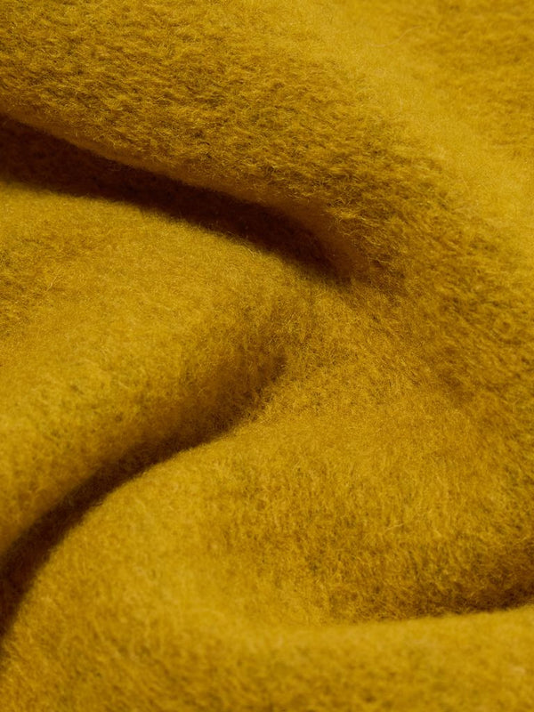Universal Works Fleece Cardigan in Yellow