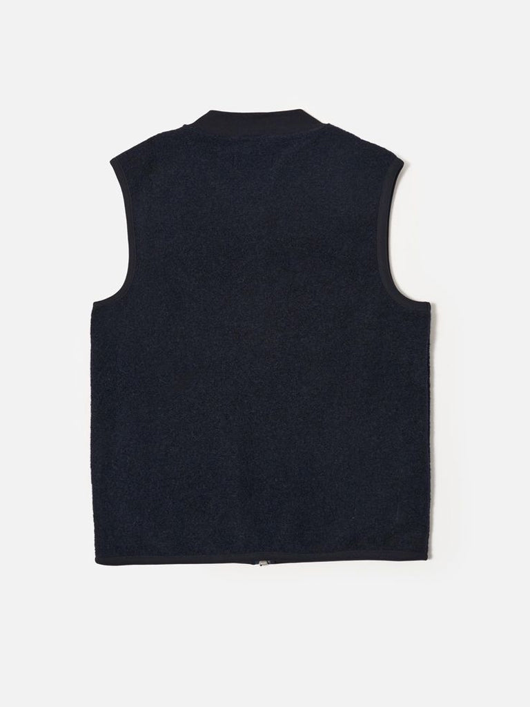 Universal Works Zip Waistcoat in Navy