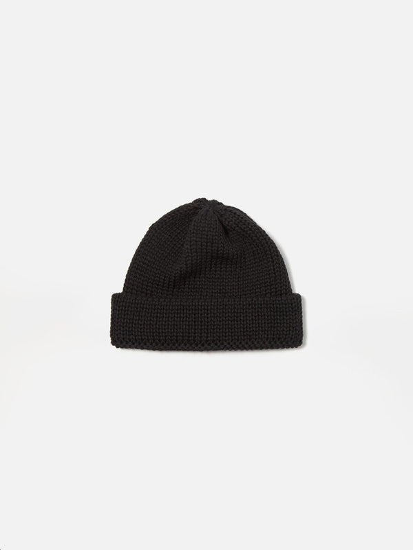 Universal Works Short Watch Cap in Black