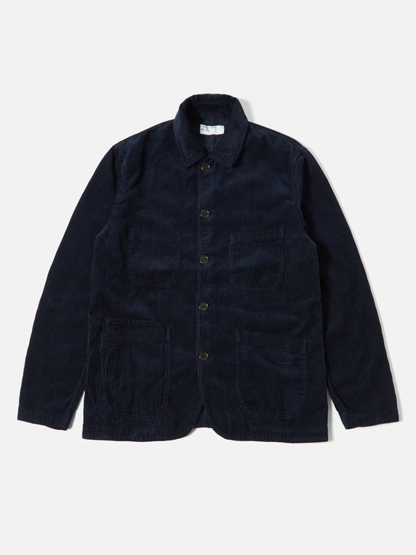 Universal Works Bakers Jacket Cord in Navy