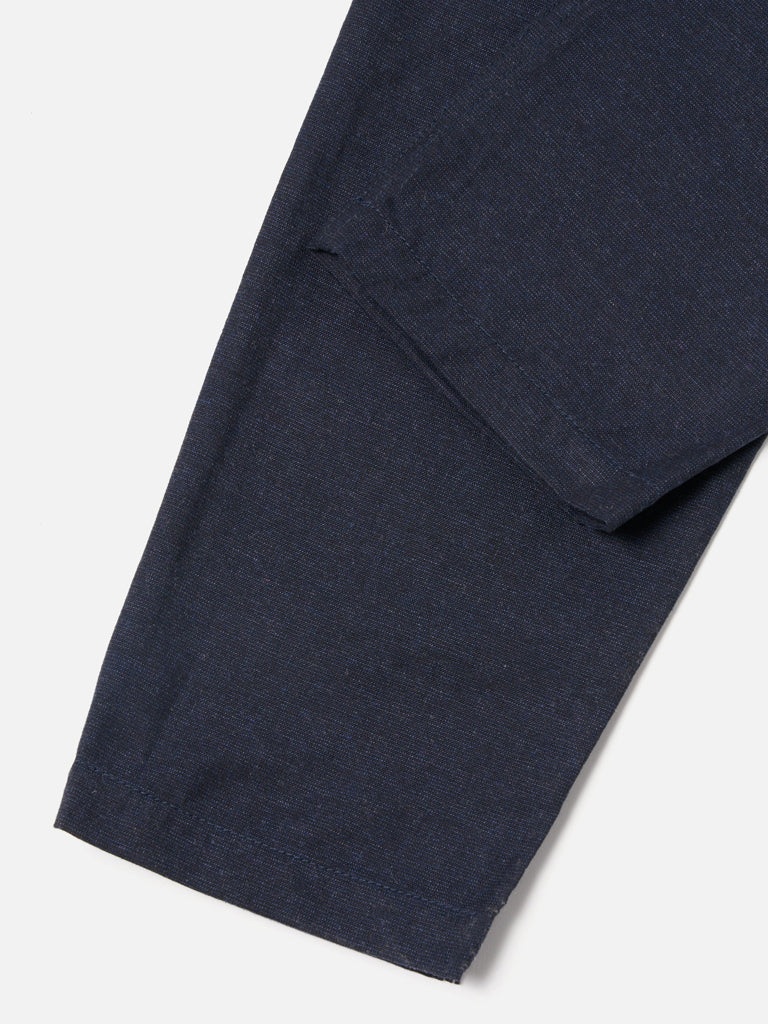 Universal Works Birdseye Military Chino in Birdseye Tweed Navy