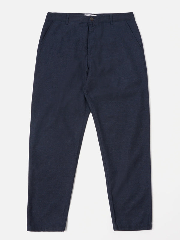 Universal Works Birdseye Military Chino in Birdseye Tweed Navy