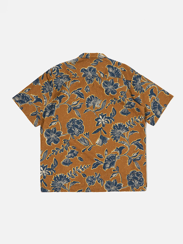 Universal Works Camp Shirt in Nippon Flower Gold