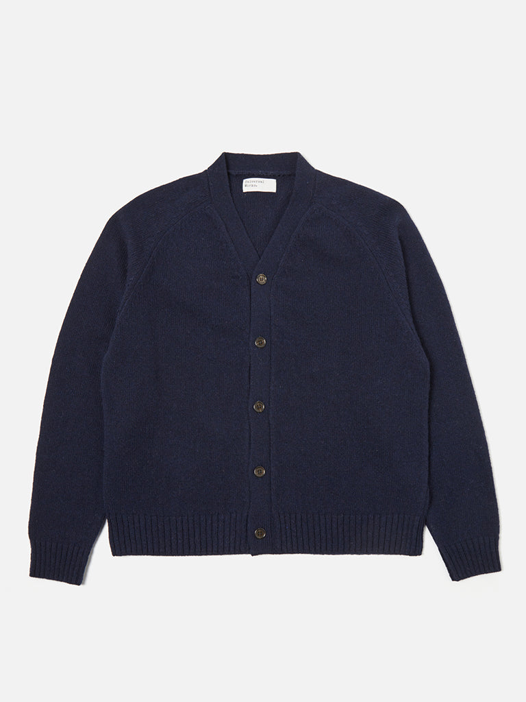 Universal Works David Cardigan in Navy