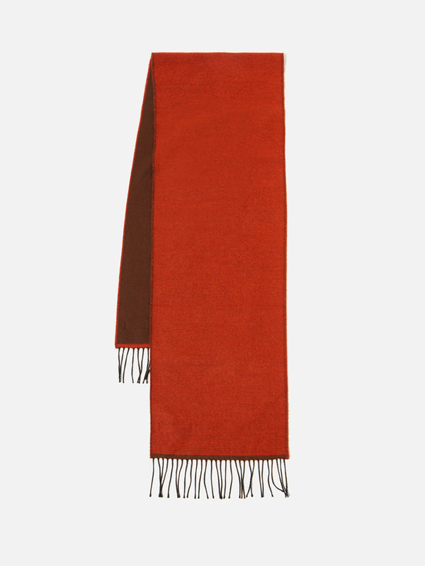 Universal Works Double Face Scarf in Rust