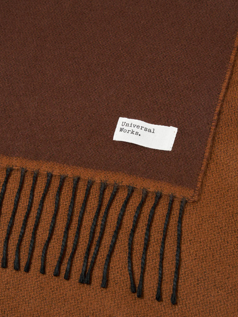 Universal Works Double Sided Scarf in Brown