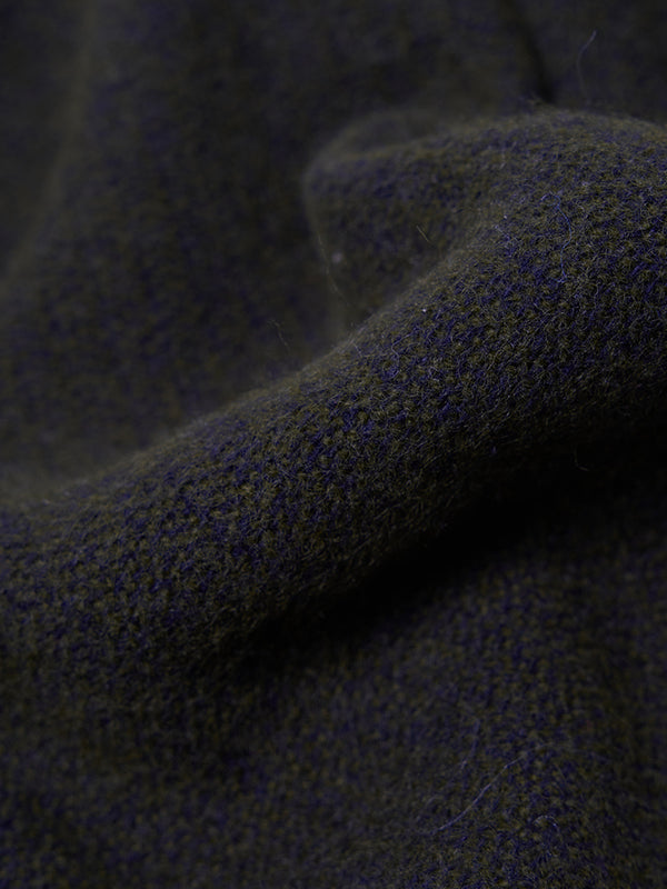 Universal Works Double Sided Scarf in Green Black