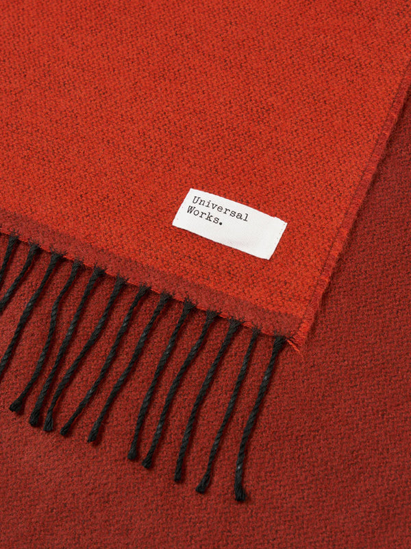 Universal Works Double Sided Scarf in Orange