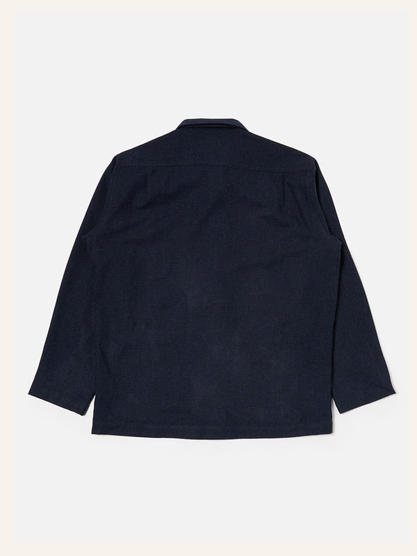Universal Works Easy Overshirt in Bari Navy