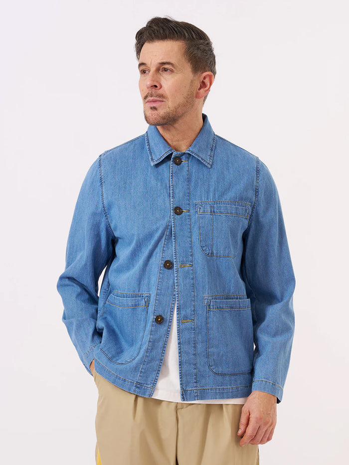 Universal Works Field Jacket in Washed Indigo – Maze