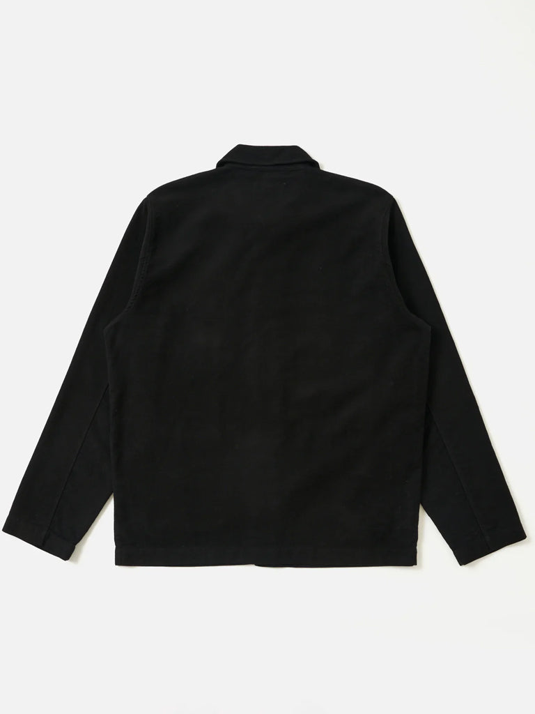 Universal Works Field Jacket in Moleskin Black