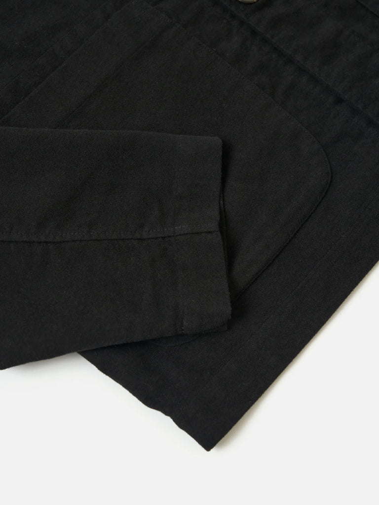Universal Works Field Jacket in Moleskin Black
