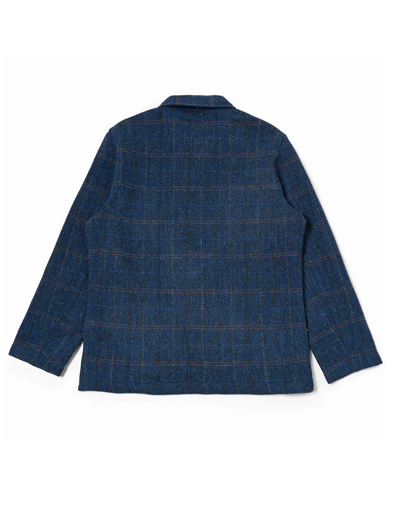 Universal Works Harris Tweed Bakers Jacket in Navy