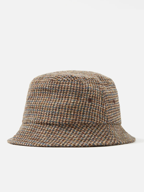 Universal Works Lewis Hat in Harris Tweed Brown