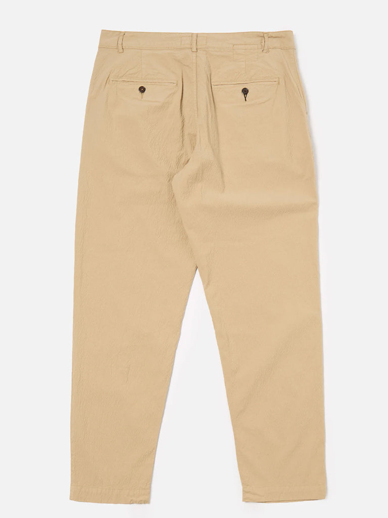 Universal Works Military Chino in Sand Seersucker