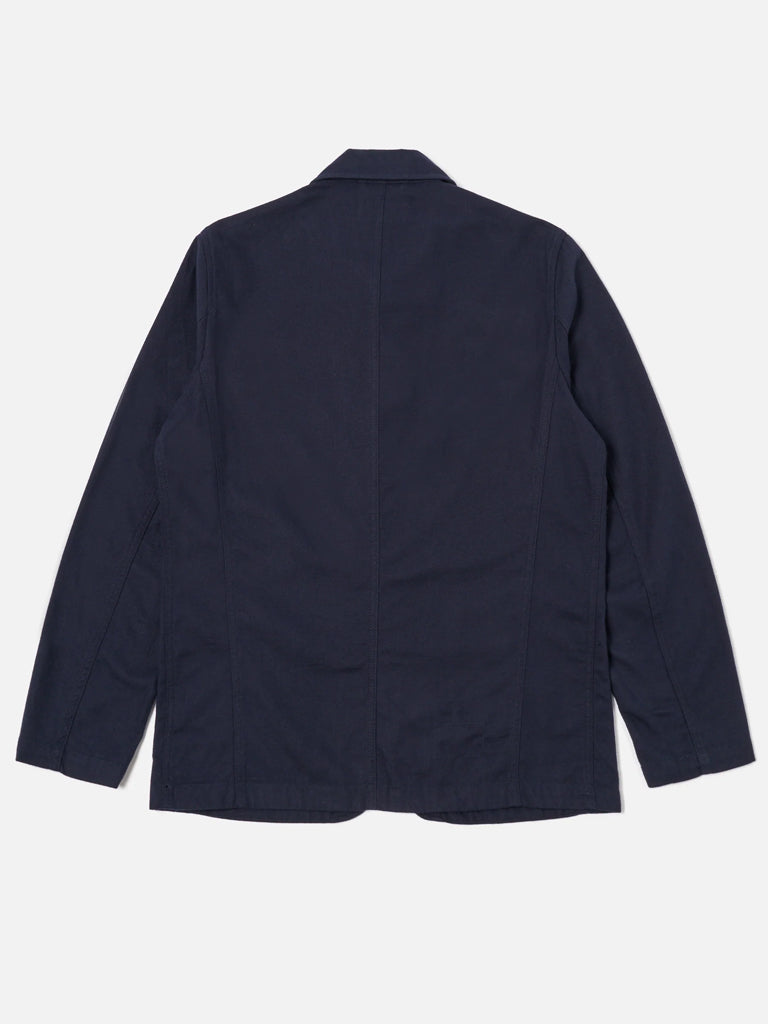 Universal Works Moleskin Bakers Jacket in Navy