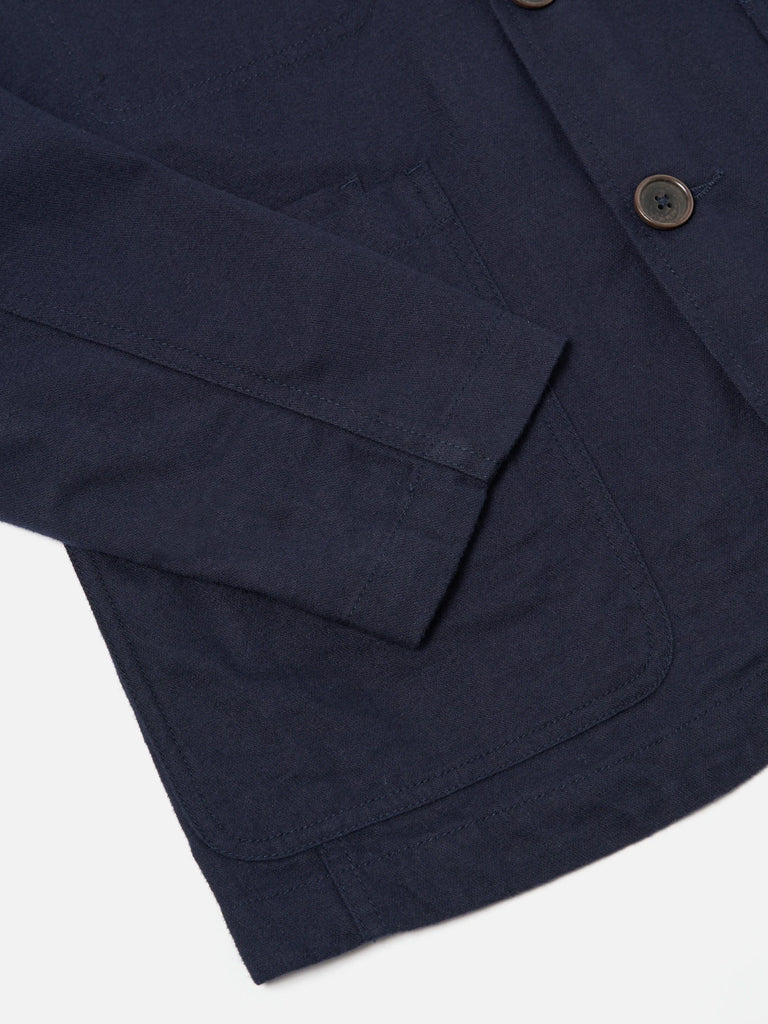 Universal Works Moleskin Bakers Jacket in Navy