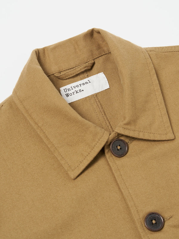 Universal Works Moleskin Bakers Jacket in Sand