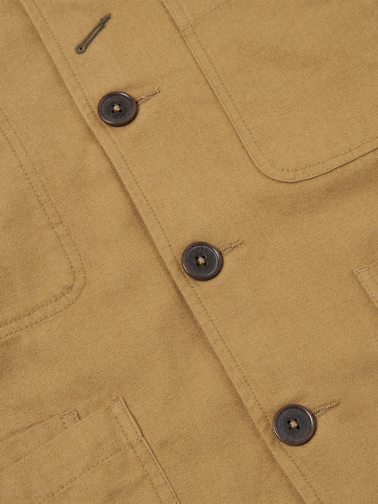 Universal Works Moleskin Bakers Jacket in Sand