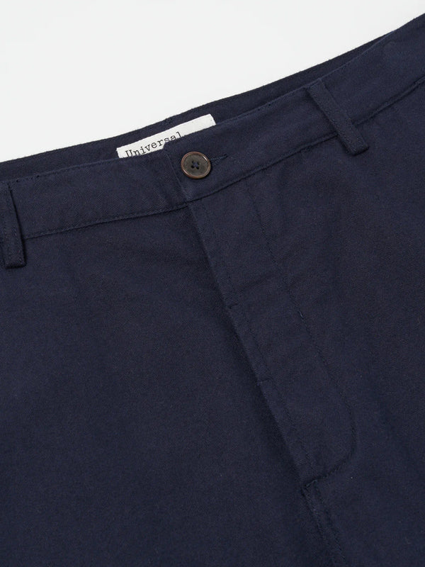 Universal Works Moleskin Military Chino in Navy