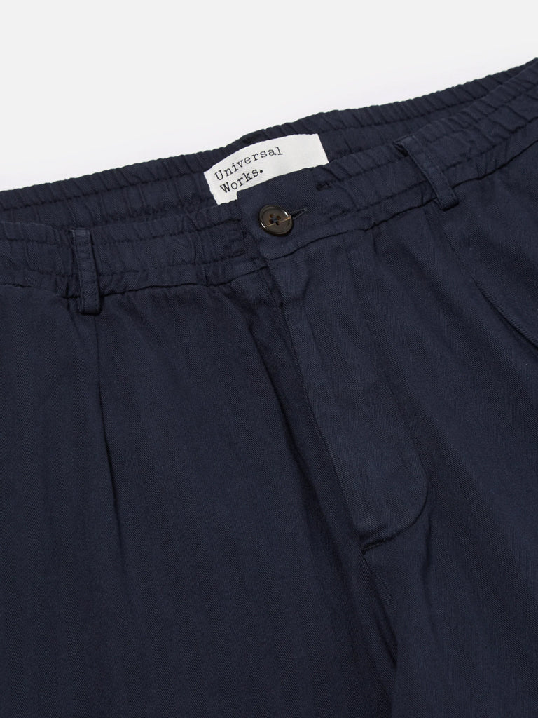 Universal Works Oxford Pant in Navy Herringbone